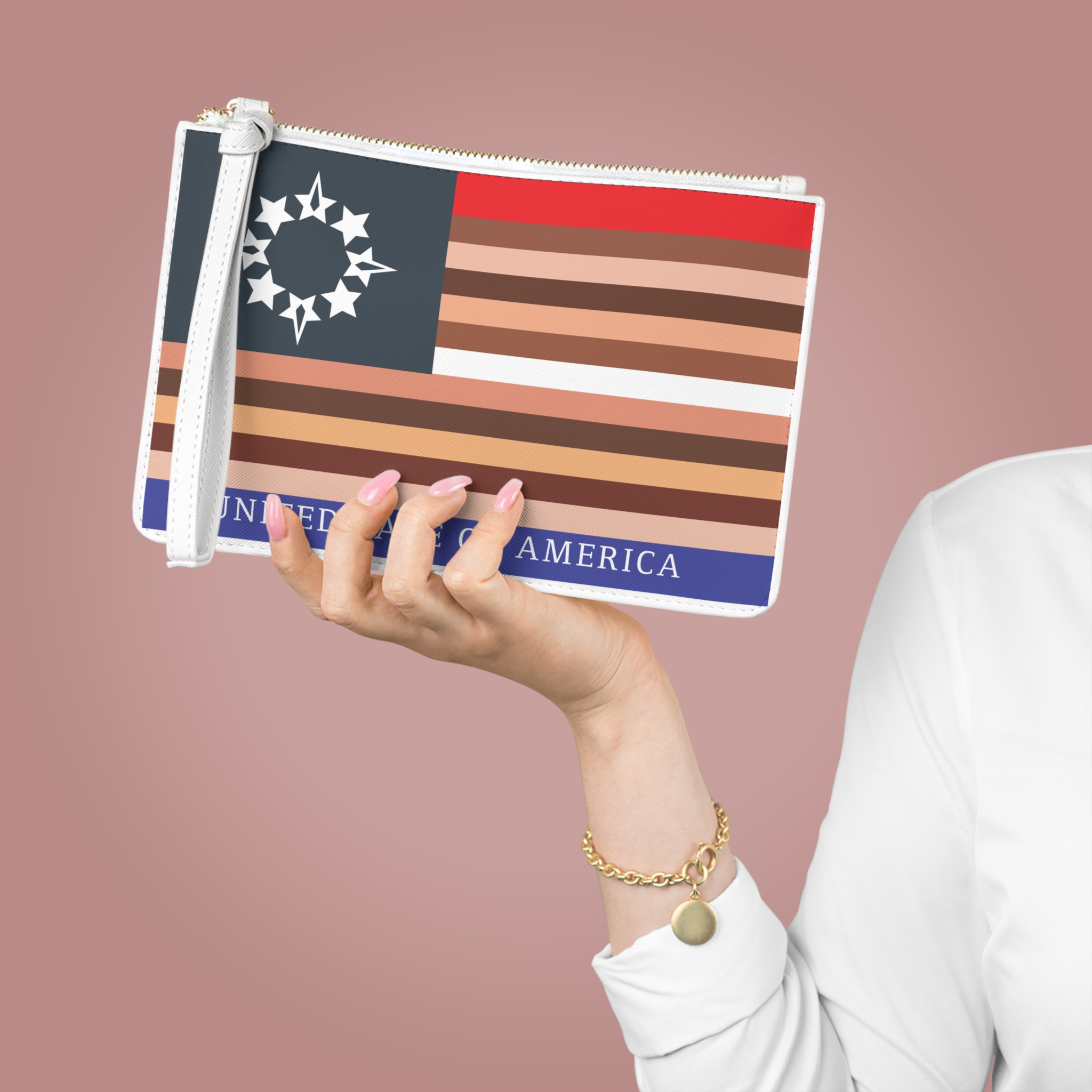 United Face of America Clutch Bag