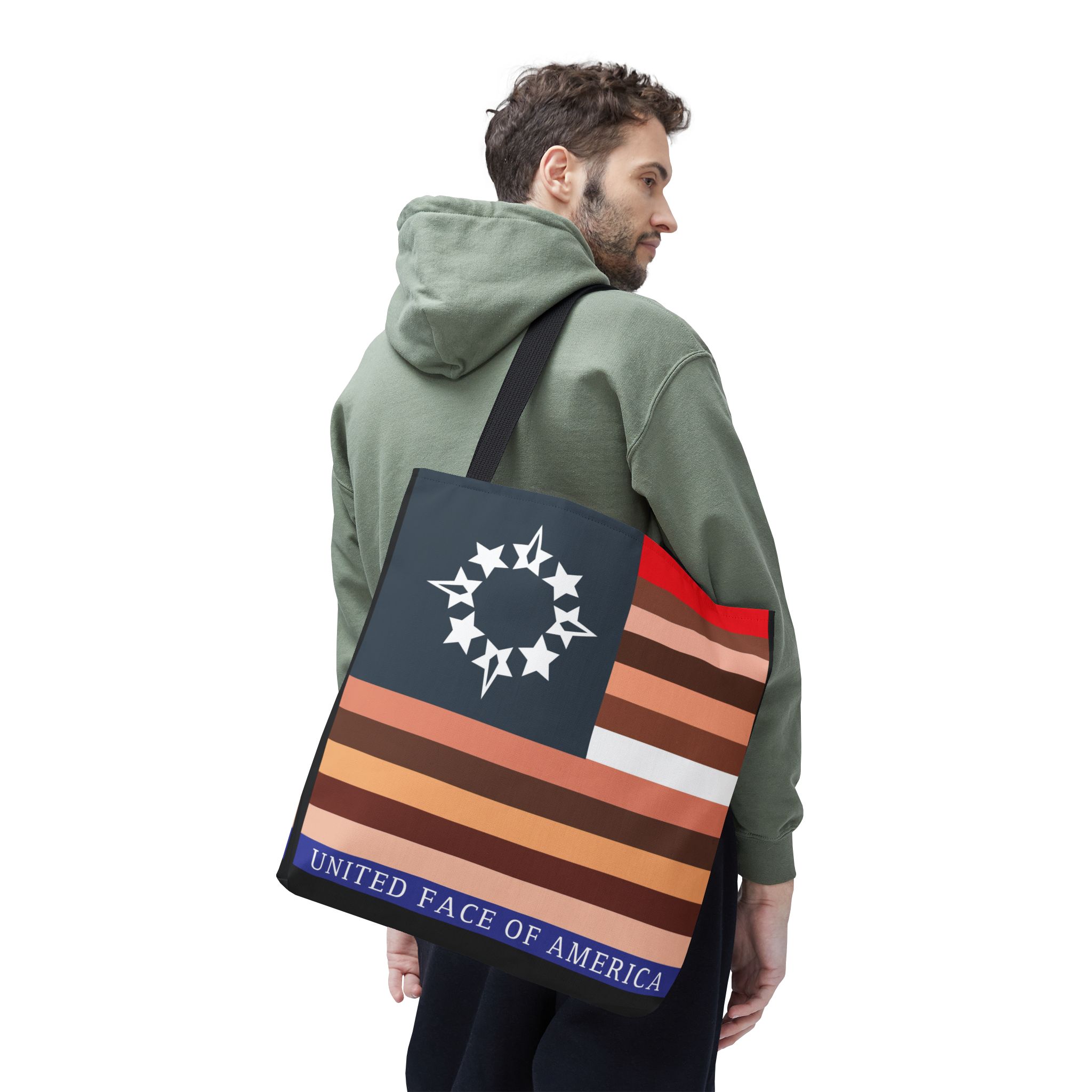 United Face of America Large Tote Bag