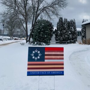 United Face of America Yard Sign
